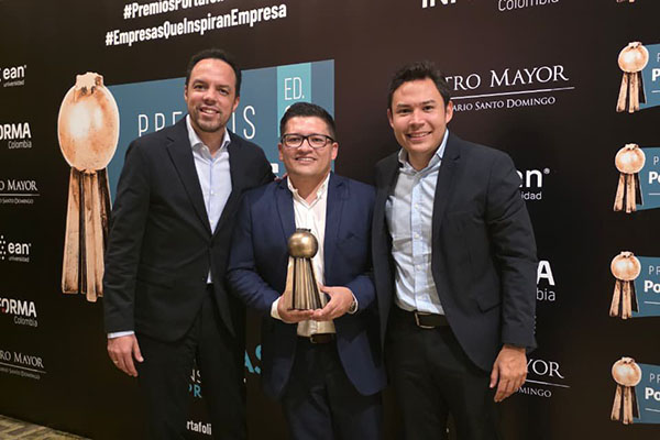 En la gráfica, Alois Burchardt, Andrés Oliveros y Carlos Jurado. Foto Gases del Caribe 