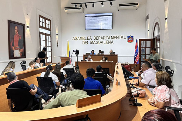  Asamblea Departamental del Magdalena en sesión ordinaria. Foto archivo.