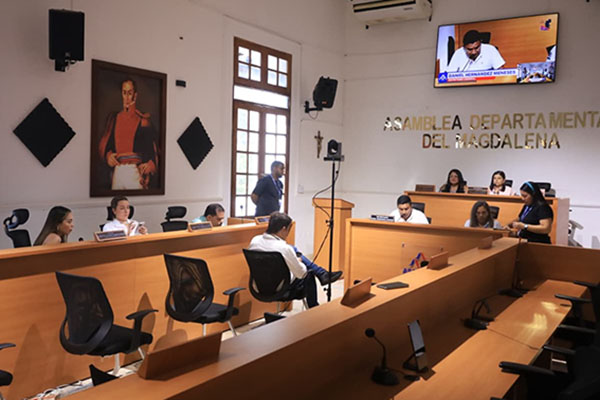 Recinto de la asamblea departamental en medio de una sección ordinaria. Foto derechos reservados EL INFORMADOR