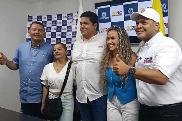 Lista del Centro Democrático que sería modificada en los próximos días. Foto cortesía Rubén Peña