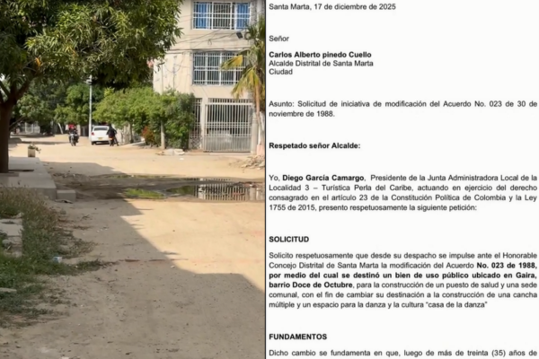 De acuerdo con García, la propuesta surge de la necesidad de brindar espacios dignos que impacten socialmente a la comunidad y fortalezcan el tejido cultural del sector. Foto cortesía 