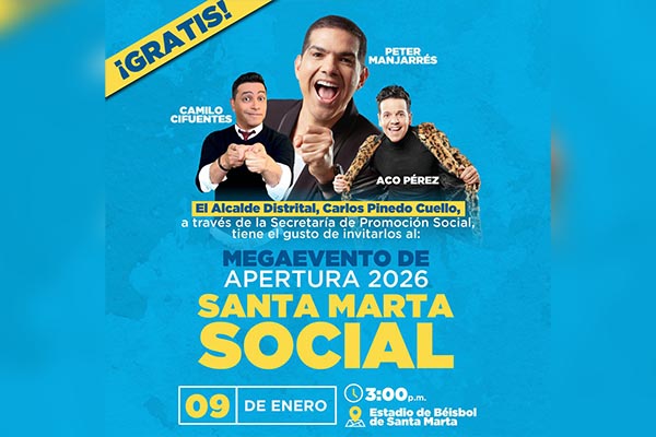 El evento estará presidido por el alcalde Carlos Pinedo Cuello y liderado por el secretario de Promoción Social, Inclusión y Equidad, David Farelo Daza, y se espera la asistencia de más de 5.000 personas. El evento estará presidido por el alcalde Carlos Pinedo Cuello y liderado por el secretario de Promoción Social, Inclusión y Equidad, David Farelo Daza, y se espera la asistencia de más de 5.000 personas.
