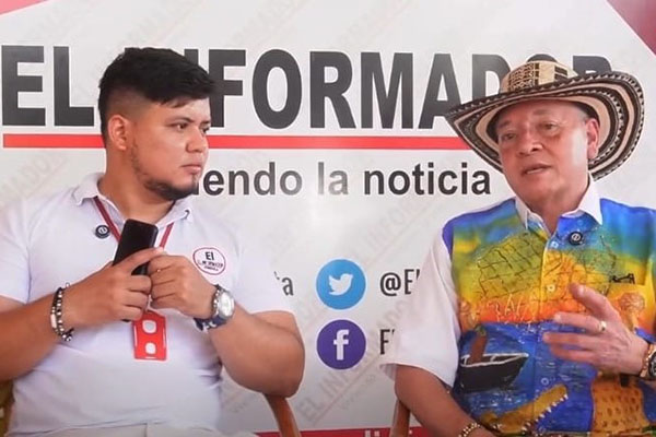 Luis Fernández Quinto, Alcalde de Ciénaga Magdalena, en entrevista con el periodista Andrés Espinosa de EL INFORMADOR. Foto derechos reservados EL INFORMADOR 
