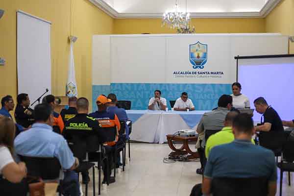 La declaratoria de calamidad pública permitirá agilizar acciones institucionales para enfrentar el riesgo de desabastecimiento de agua y la temporada de sequía en Santa Marta. Foto Alcaldía 