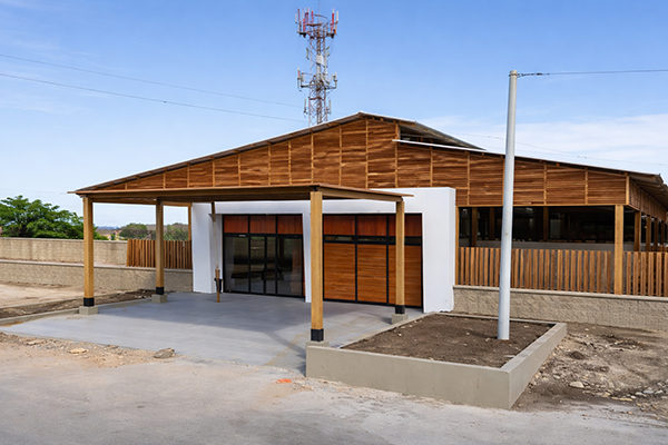 Exterior del nuevo mercado de Pueblo Viejo, Magdalena. Foto Alcaldía de PuebloViejo 