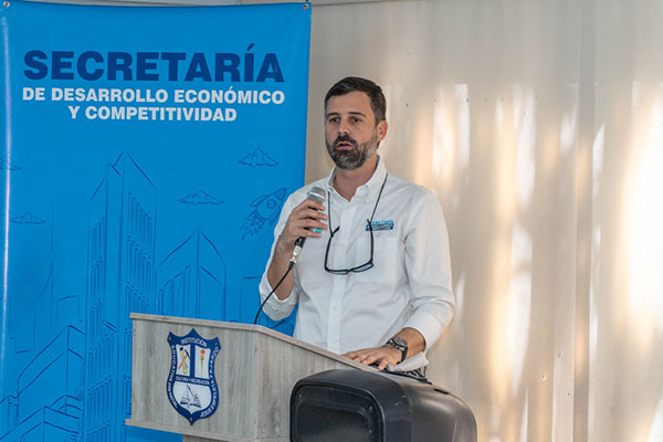 Carlos Jaramillo, secretario de Desarrollo Económico y Competitividad del Distrito, resaltó el impacto que tendrá el proyecto. Foto Alcaldía 