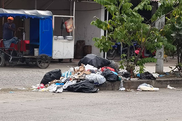 : Imagen de las basuras en la Calle 3 de Fundación. Foto Redes Sociales 