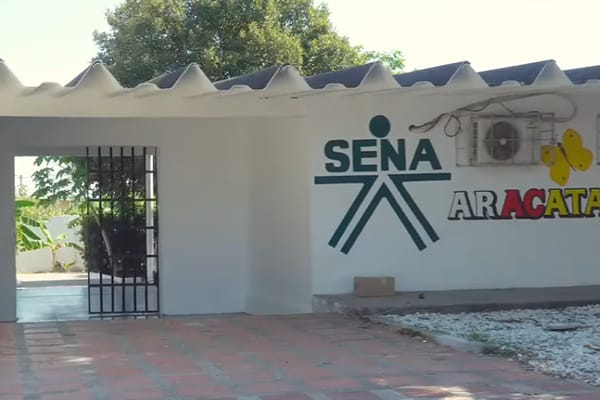 Exterior del Servicio Nacional de Aprendizaje en el municipio de Aracataca. Foto Alcaldía de Aracataca