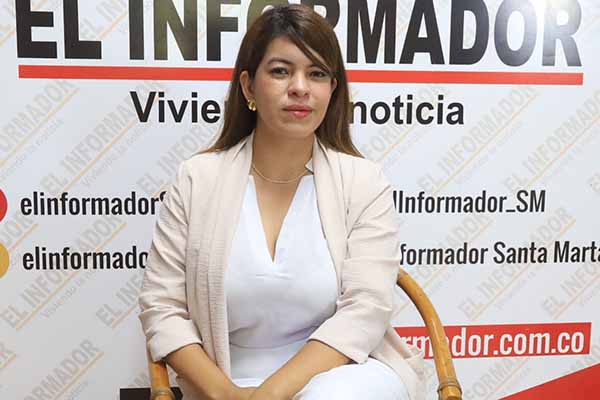 Jennifer Del Toro, Alta Consejera de Paz de Santa Marta. Foto derechos reservados EL INFORMADOR 