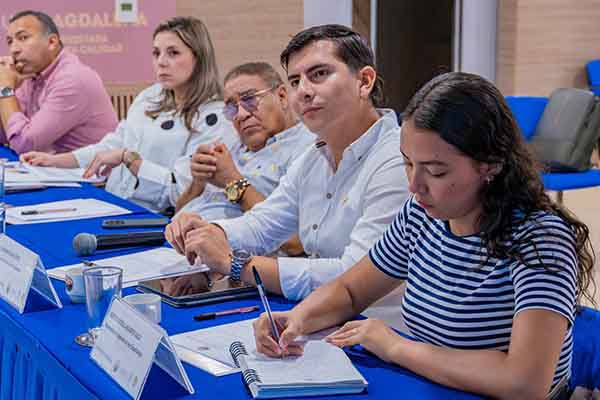 Los representantes estudiantiles ante el Máximo Órgano de Decisión, destacaron su gestión. Foto Unimagdalena