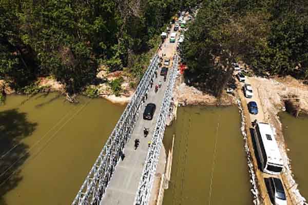 Nuevo puente militar inaugurado en Mendihuaca. Foto La Guajira hoy