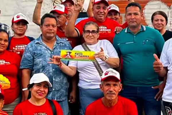 La candidata Karen “la Kenca” Gutiérrez también cuenta con el respaldo del grupo político del exalcalde José Alcides Manga, tanto en la zona urbana como en los pueblos palafitos de la Ciénaga Grande de Santa Marta.
