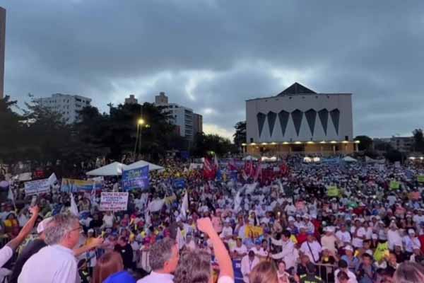 Cierre de campaña de la candidata presidencial del Centro Democrático, Paloma Valencia, en Barranquilla.