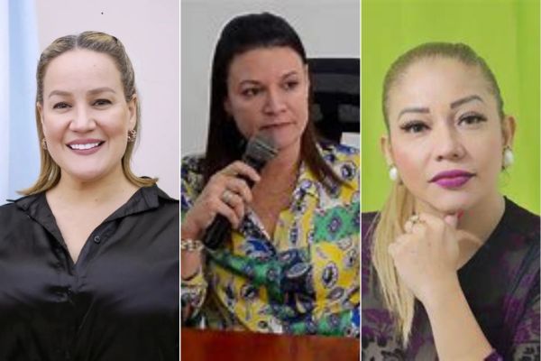 Sarita Vives, Ingrid Gómez y Norma Vera.