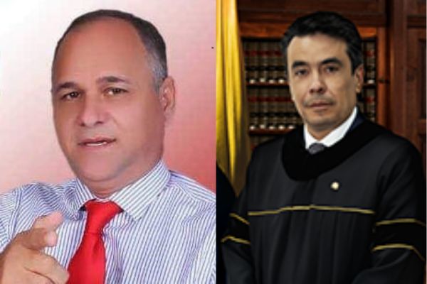 Jorge Durán Galido, abogado demandante y el magistrado Omar Barreto.