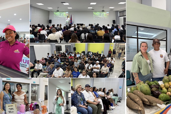 La agenda académica permitió tejer conversaciones alrededor de la realidad agrícola del Magdalena, los desafíos de la seguridad alimentaria y el papel de las organizaciones solidarias en la construcción de economías más sostenibles. Foto UCC 