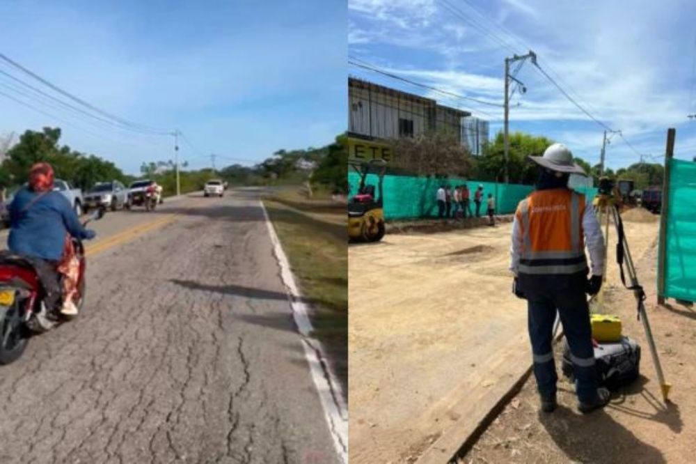 Las obras de rehabilitación en El Banco ya permiten contabilizar más de 10 kilómetros de vías recuperadas, fortaleciendo la conectividad del Magdalena con la Depresión Momposina y el resto del Caribe colombiano. / Foto: Invías.