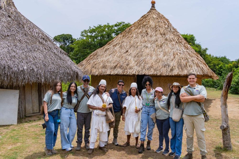 La Casa de Diálogo 'Gaikunamu Uraka' fue inaugurada en el territorio ancestral Katanzama para fortalecer el encuentro entre los saberes ancestrales y el conocimiento académico. / Foto: Unimagdalena.