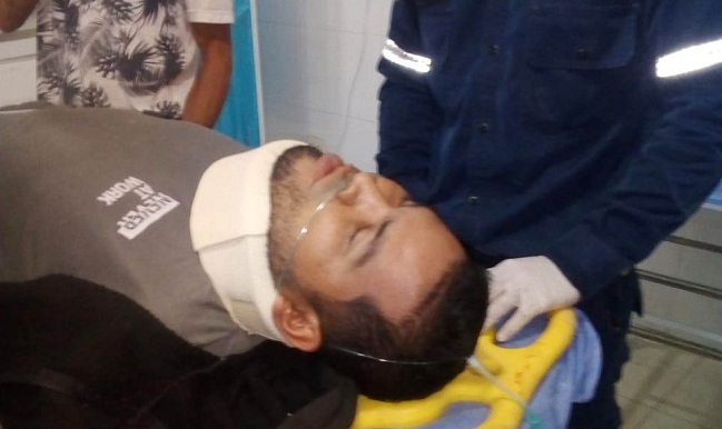 Iván Enrique Molina, accidentado.
