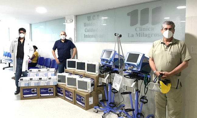 Con la entrega de estos equipos médicos, la ciudad de Santa Marta alcanza las 200 camas de Unidad de Cuidados Intensivos y 109 camas de Cuidados Intermedios.