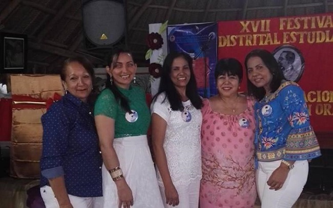 De izquierda a derecha Osiris Mercado, Katia Escorcia, Alma Padilla, Lourdes Bernal y Angelica Morales.