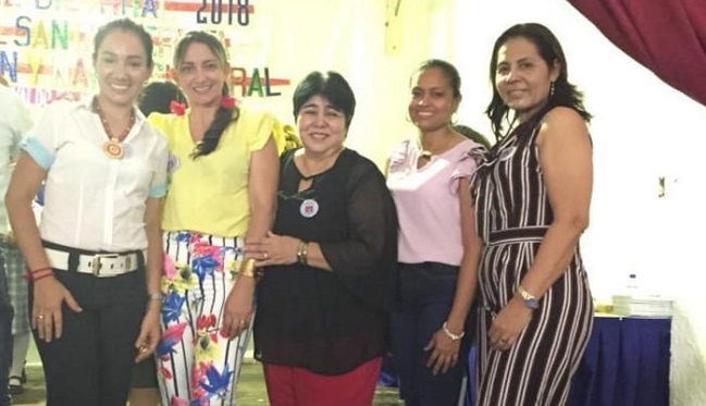 Diana Choconta, Katia Escorcia, Lourdes, Liseth Villanueva y Angelica Morales.