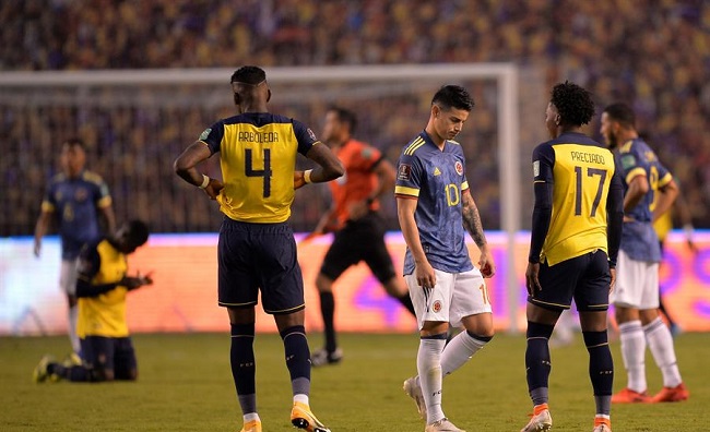 El equipo colombiano por más que quiso frenar y controlar a su par ecuatoriano se encontró con un rival contundente en ataque y que además dejó pocos espacios en defensa.