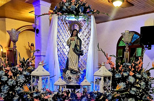 La Inmaculada Virgen María nos muestra la necesidad de tener un corazón puro para que el Señor Jesús pueda vivir en nuestro interior y de ahí naciese la Salvación.