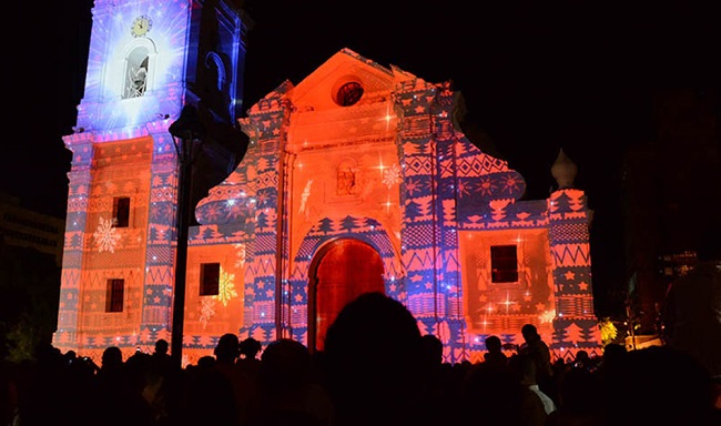 La proyección de videomapping se llevará a cabo por medio de un circuito en dos puntos icónicos de la ciudad, uno de ellos es en la Catedral de Santa Marta.