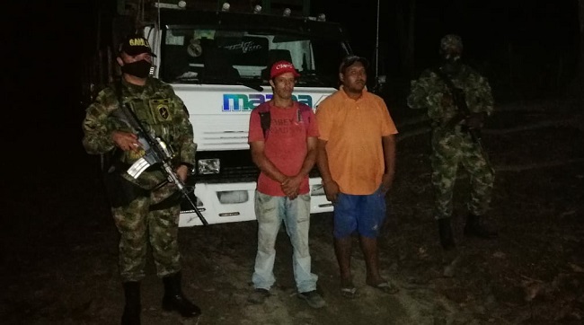 Los implicados en el hecho fueron ubicados y rescatados por tropas del Ejército Nacional en área rural de Santa Marta.