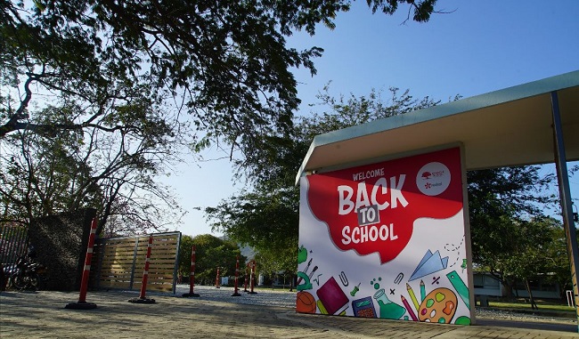 El colegio abrió sus puertas para recibir nuevamente a sus estudiantes y a las familias que decidieron participar de este modelo.
