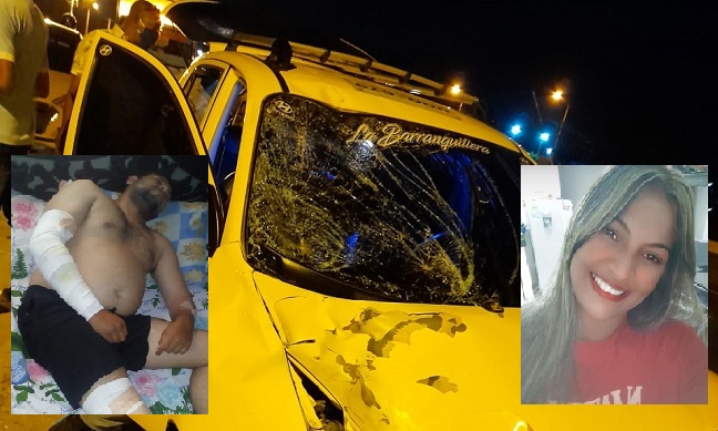 Este vehículo de servicio público estaría implicado en el accidente que le produjo la muerte a una joven.