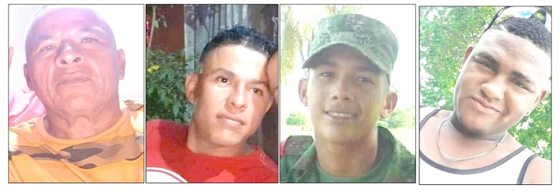 Robin Polo, Anderson Polo, Jhon Andis Olivo Pérez, Rafael David Fornaris Miranda, fueron algunos de los muertos.