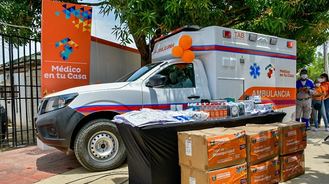 En total serán 45 ambulancias las que se entregarán en los distintos municipios del departamento.
