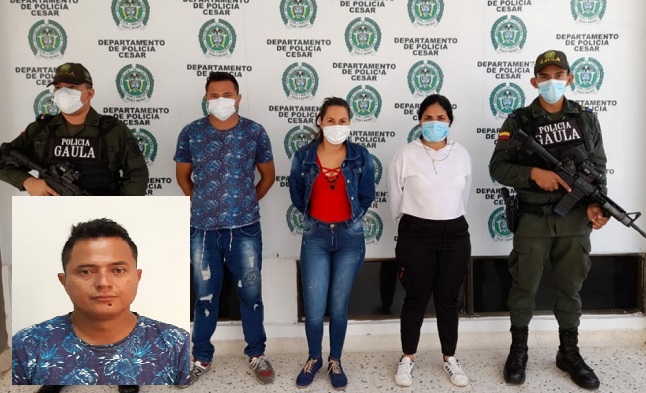 Carlos Julio Rincón Barragán, alias ‘David’, presunto jefe financiero del grupo armado ‘Los Pachencas’, capturado junto a dos mujeres.