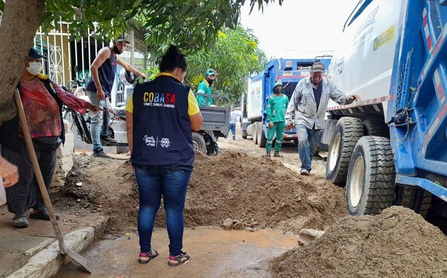 En Santa Marta Varios barrios se vieron afectados por la creciente del rio Manzanares.