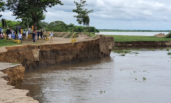 En la visita se evidenció que el jarillón “no se está construyendo con las recomendaciones y diseños que se han planteado en las reuniones con Cormagdalena.