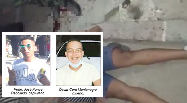 El cuerpo sin vida del joven quedó en plena vía pública del barrio El Pradito.