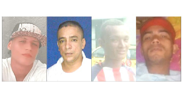 Algunas de las víctimas fueron Wilson Gamero Lara, Elvis Gutiérrez, Alexander Osorio, Over Pinto y Pedro Luis Polo Mercado