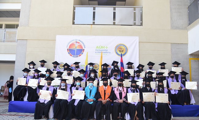La Universidad del Magdalena graduó a 112 profesionales en Odontología, Psicología y Enfermería.