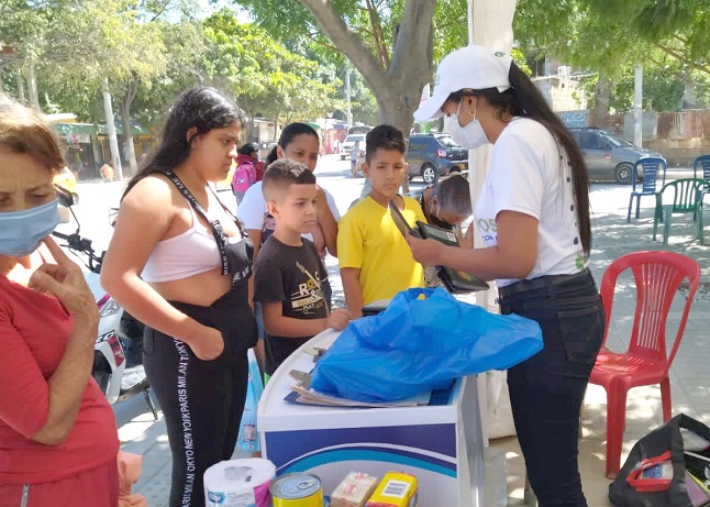 Durante la jornada, se logró sensibilizar en temas de reciclaje con valor social a 2344 personas.