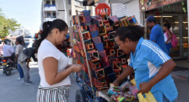 Los puntos de venta más transitados en Santa Marta son la venida Campo Serrano y el Mercado Público.