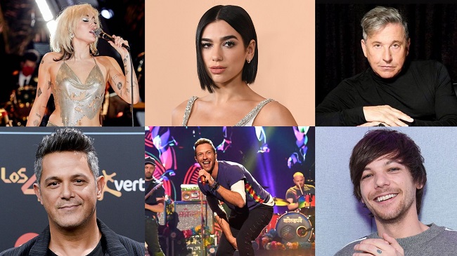 Miley Cyrus, Dua Lipa, Ricardo Montaner, Alejandro Sanz, Coldplay y Louis Tomlinson son algunos de los artistas que se presentarán durante el año. 