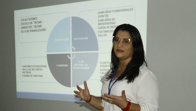 Diana Giraldo, directora de la Corporación Centro Histórico de Santa Marta. 