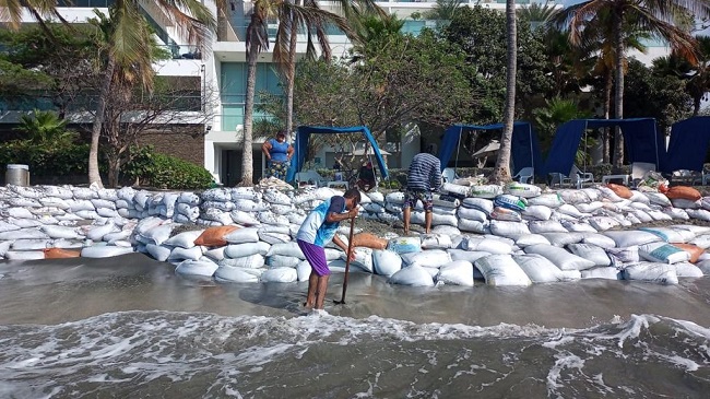 La comunidad de playa Salguero se ha unido para trabajar por salvar a playa Salguero de la erosión.