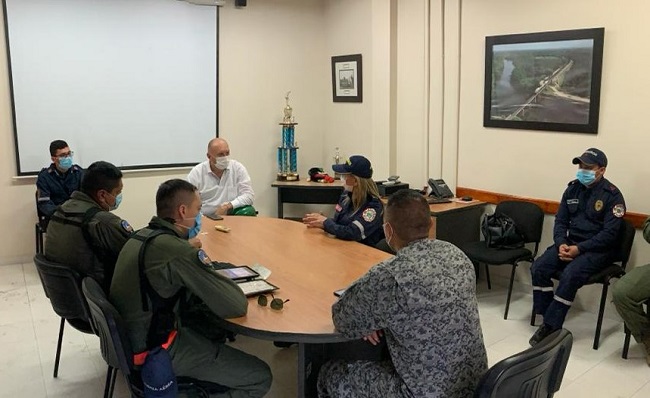 Se instaló el Puesto de Mando Unificado, P.M.U., para combatir incendios en zonas cercanas a la Sierra Nevada de Santa Marta.