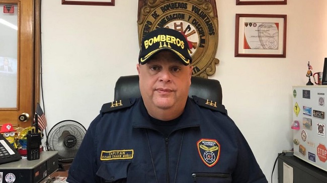 Ricardo Chaín Muñoz, comandante operativo  de Bomberos de  Santa Marta.