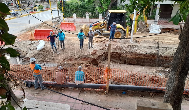 Obras del tramo que compone la carrera 19 entre la Vía Alterna y la Avenida del Libertador.