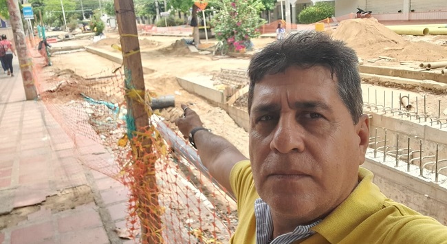Luis Eduardo Muñoz, habitante del barrio San Francisco.