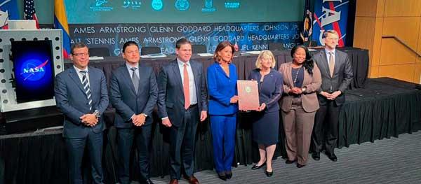 La Vicepresidenta y Canciller, Martha Lucía Ramírez durante la adhesión del país al Acuerdo Artemisa que se firmó este martes en Washington
